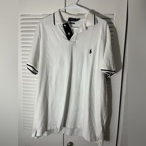 Polo by Ralph Lauren White Polo with Black Accents